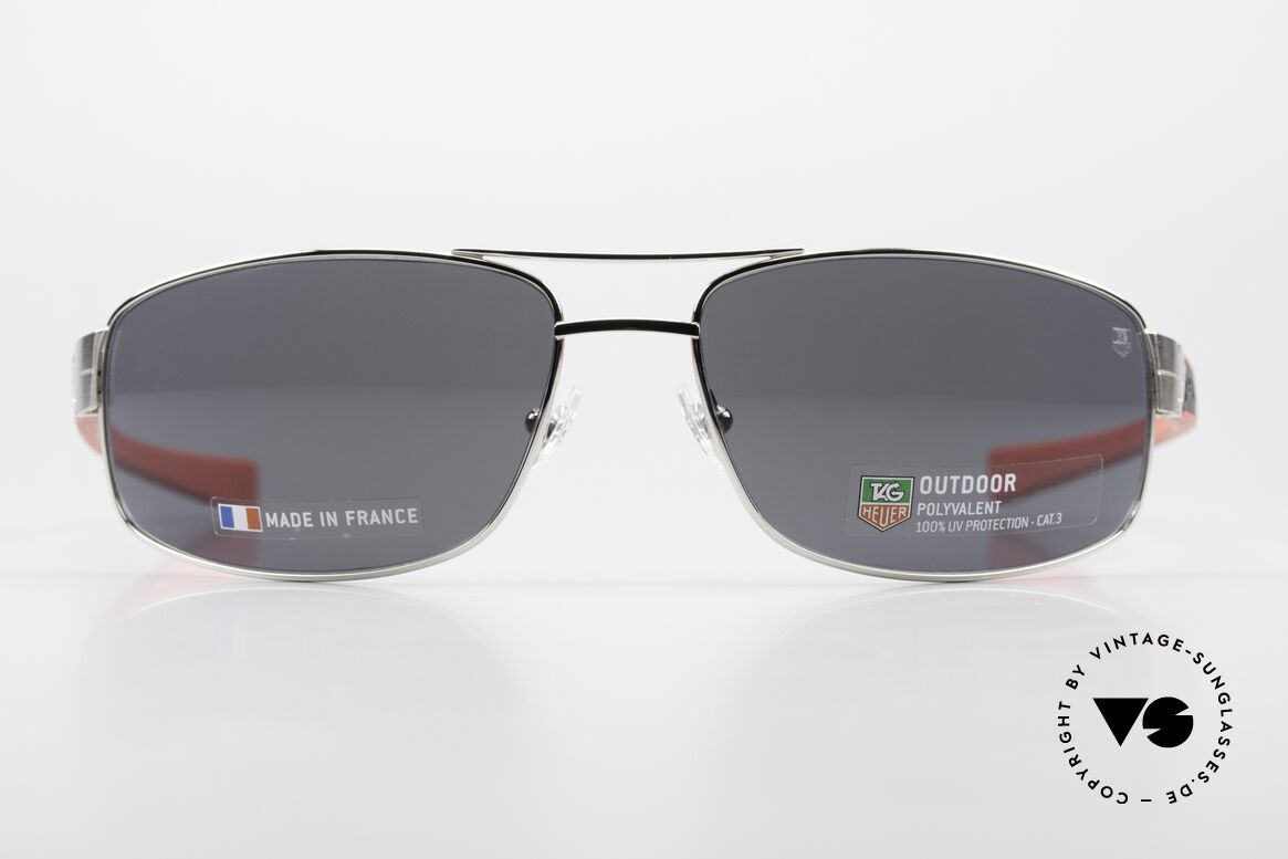 Tag Heuer 0251 Outdoor Herrensonnenbrille Sport, Tag Heuer Sonnenbrille 0251, col. 102, Gr. 64-17, Passend für Herren