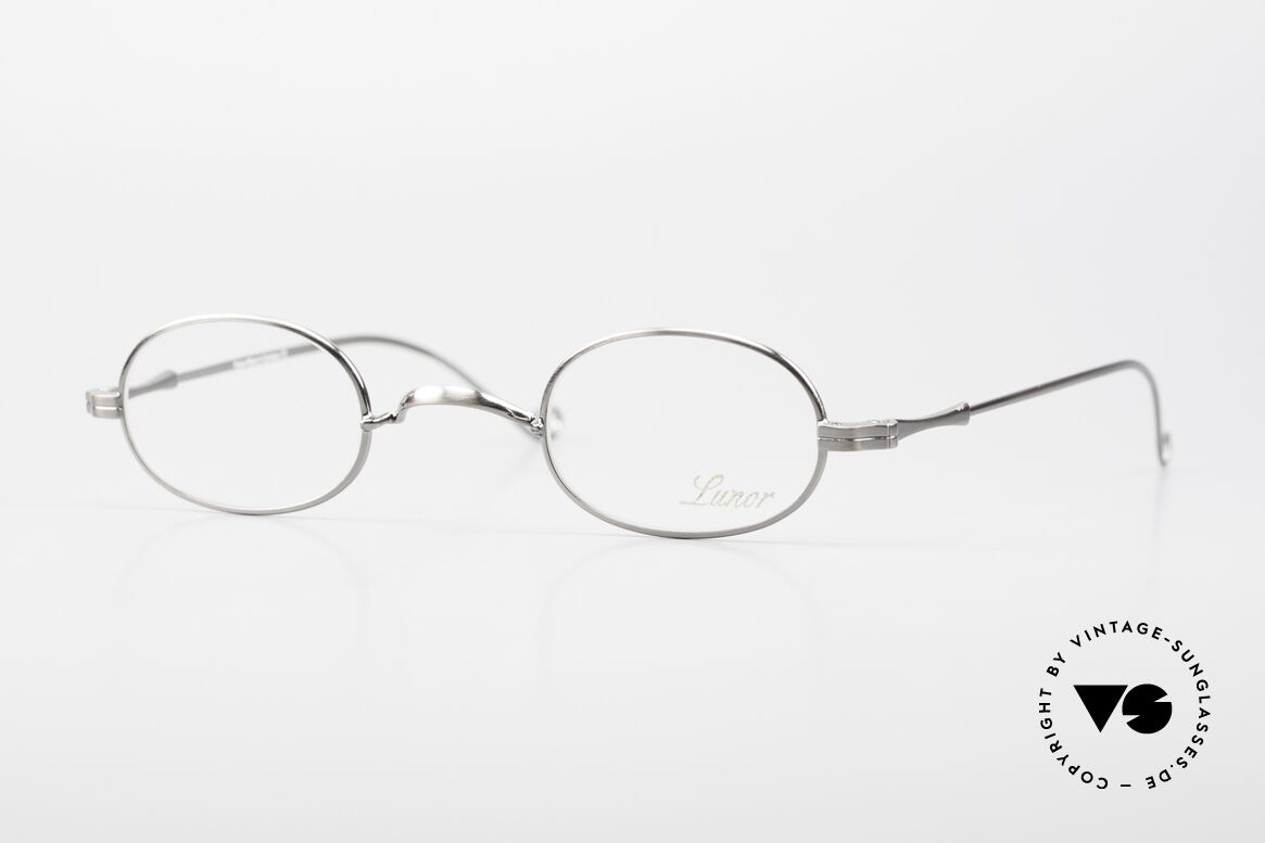 Lunor II 08 Ovale Brille AS Antik Silver, ovale, Lunor Brille Modell "II 08" in AS, Antik Silber, Passend für Herren und Damen
