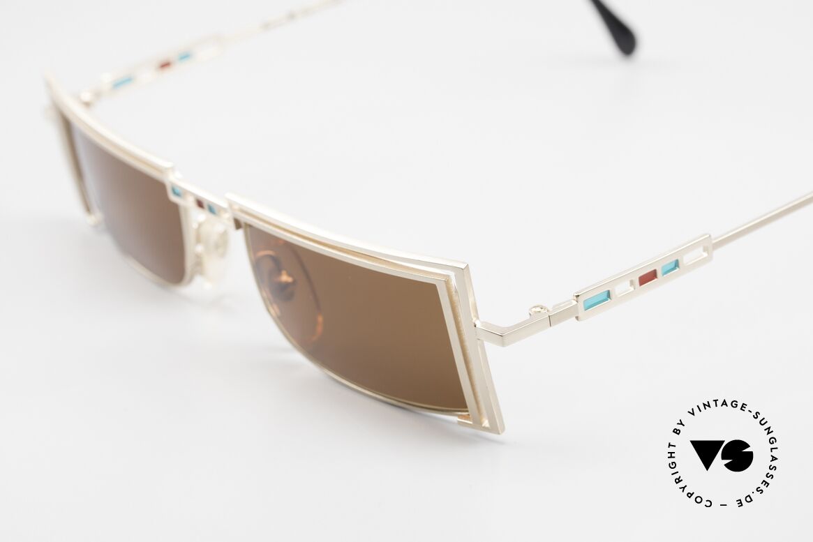 Casanova LC5 Sonnenbrille Jugendstil 90er, Rahmendesign & -farbe entsprechend der "Belle Epoque", Passend für Herren und Damen