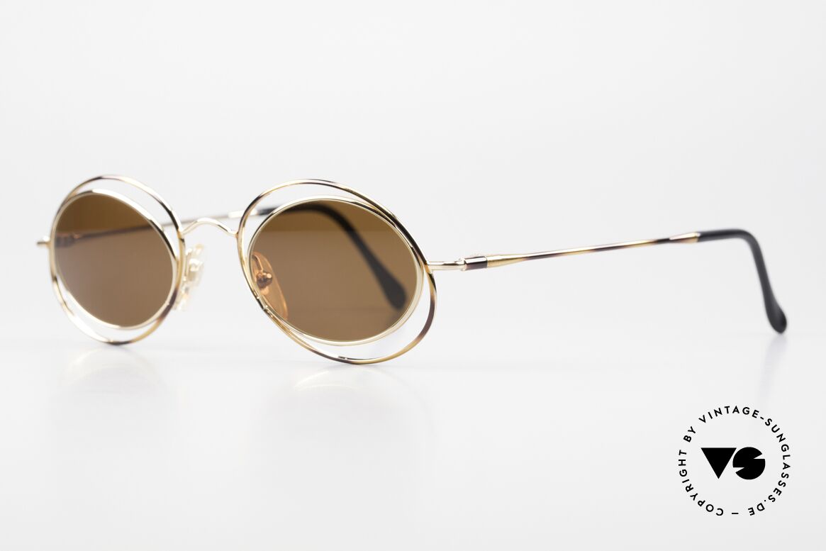 Casanova LC16 Damen Sonnenbrille Crazy, grandioses Rahmenmuster in gold, bronze / schildpatt, Passend für Damen