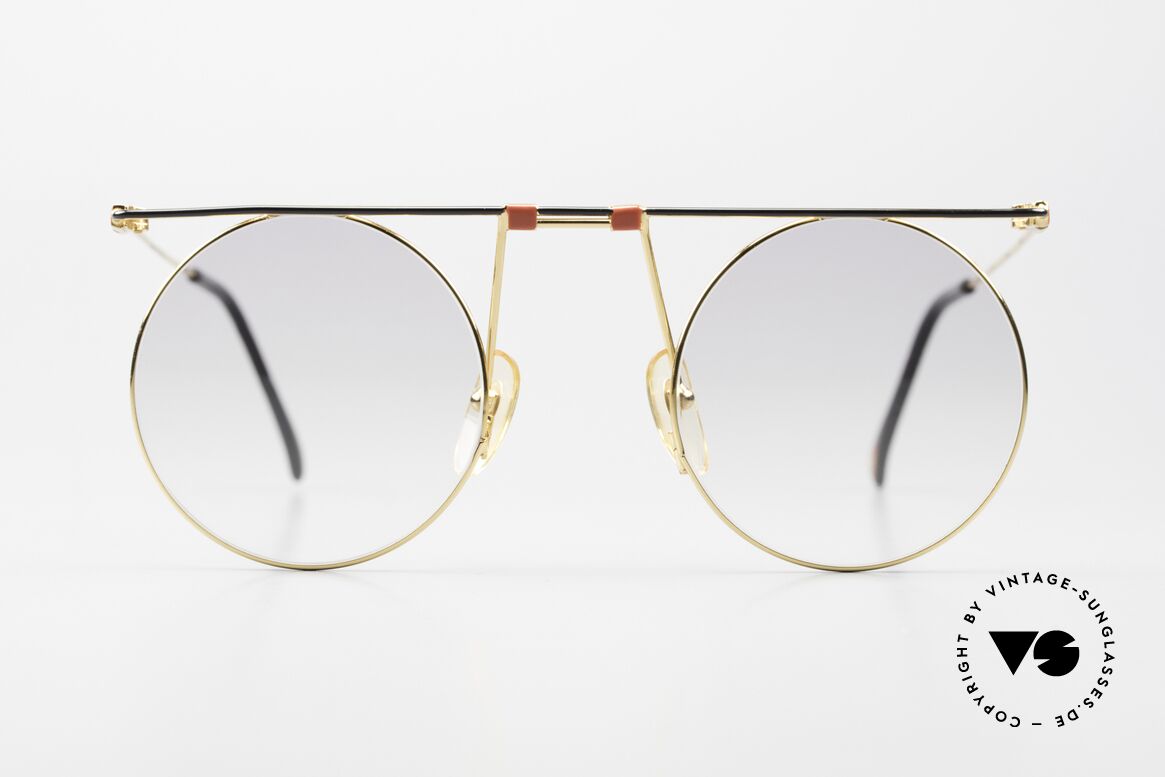 Casanova MTC 7 Kunstbrille 24kt Vergoldet, venezianisches Design mit technischen Gimmicks, Passend für Herren und Damen