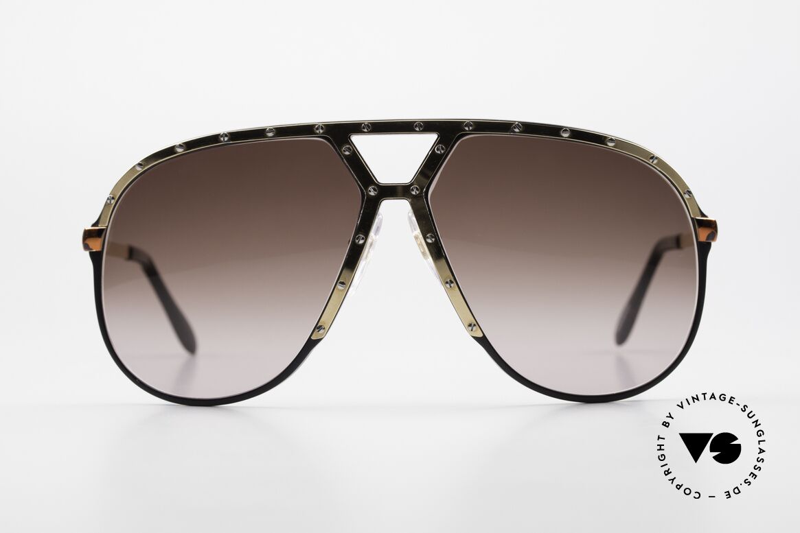 Alpina M1 80er Brille Damen und Herren, sehr seltene Variante in gold/schildpatt/schwarz, Passend für Herren und Damen