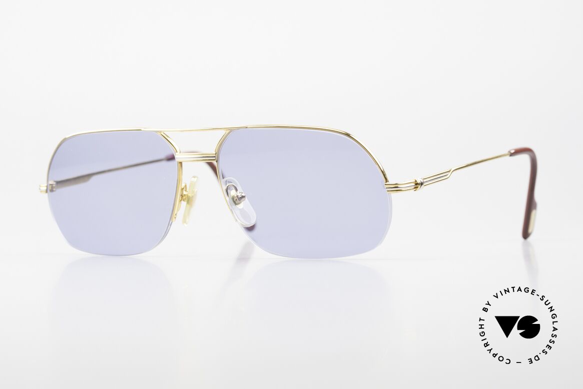 Cartier Orsay Herren Sonnenbrille Nylor, markante Cartier Sonnenbrille; Größe 58°15, 135, Passend für Herren