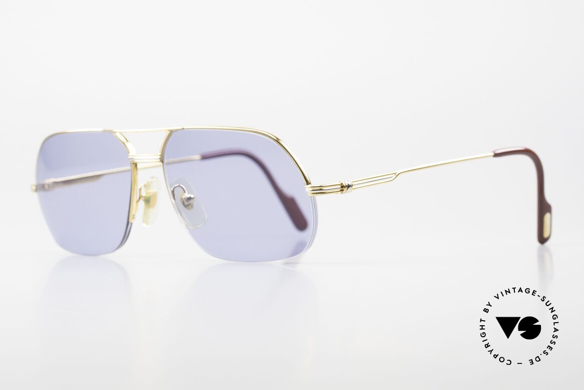 Cartier Orsay Herren Sonnenbrille Nylor, 22kt vergoldet (wie alle Cartier vintage Modelle), Passend für Herren