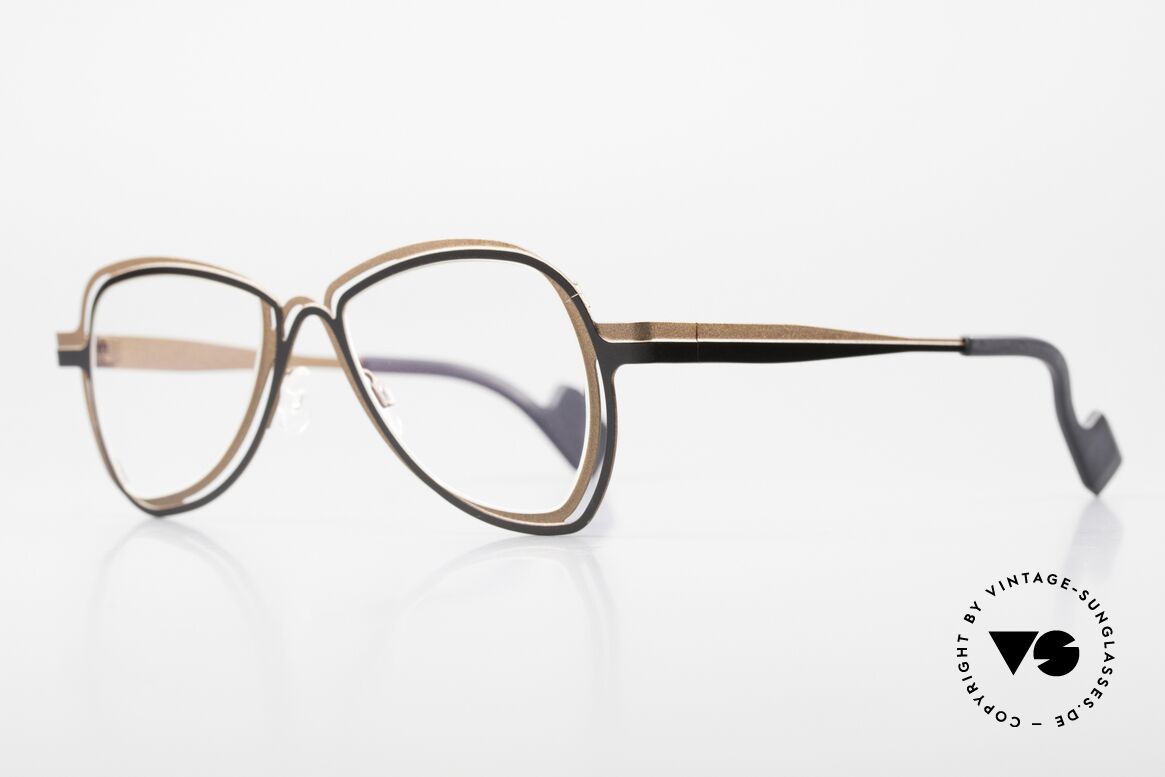 Theo Belgium Eye-Witness VB Damen Herren Designerbrille, "front line" und "back line" machen aus 2D = 3D, Passend für Herren und Damen