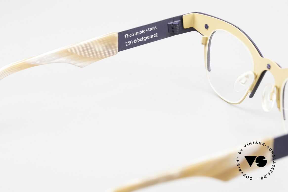 Theo Belgium Trente Designerbrille Unisex, Größe: large, Passend für Herren und Damen