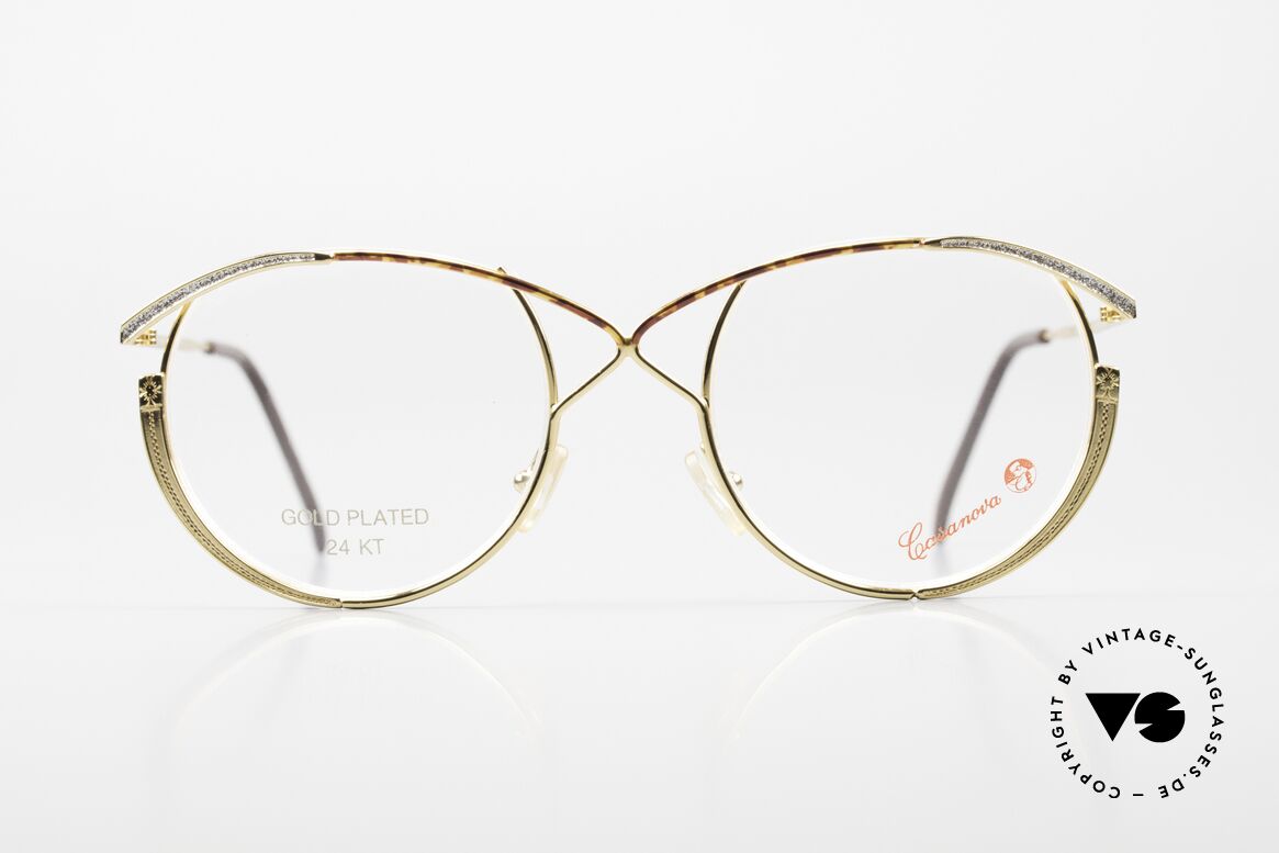 Casanova FC13 24kt Vergoldete Brille Strass, eine wirklich besondere Brille (kunstvoll elegant), Passend für Damen