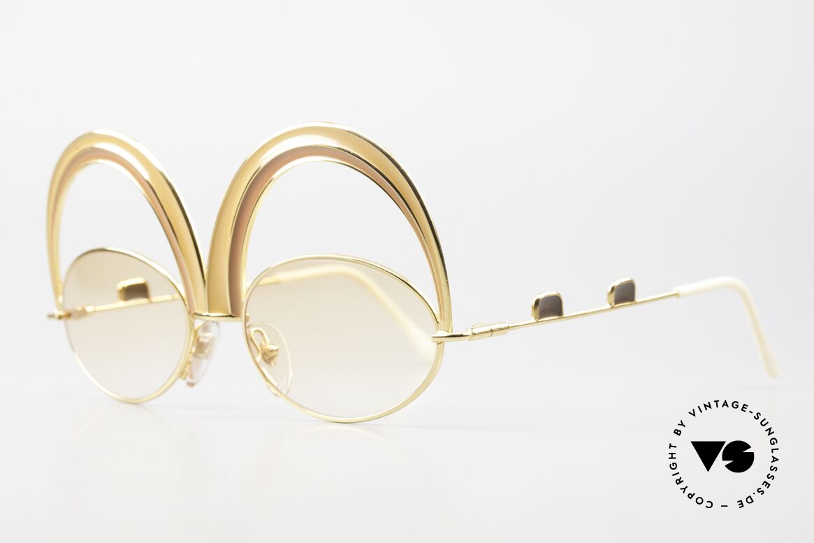 Casanova Arché 6 Museumsbrille 24kt Limited, verkörpert Frohsinn, Ausgelassenheit aber auch Prunk, Passend für Damen