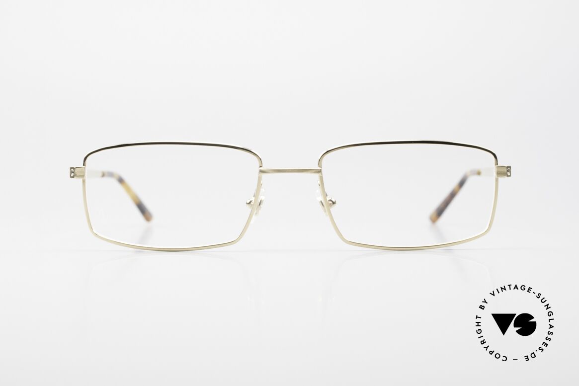 Cartier Santos De Eye00122 Luxus Brille Metall Herren, goldene Metallfassung; medium Größe 54x18, 135, Passend für Herren