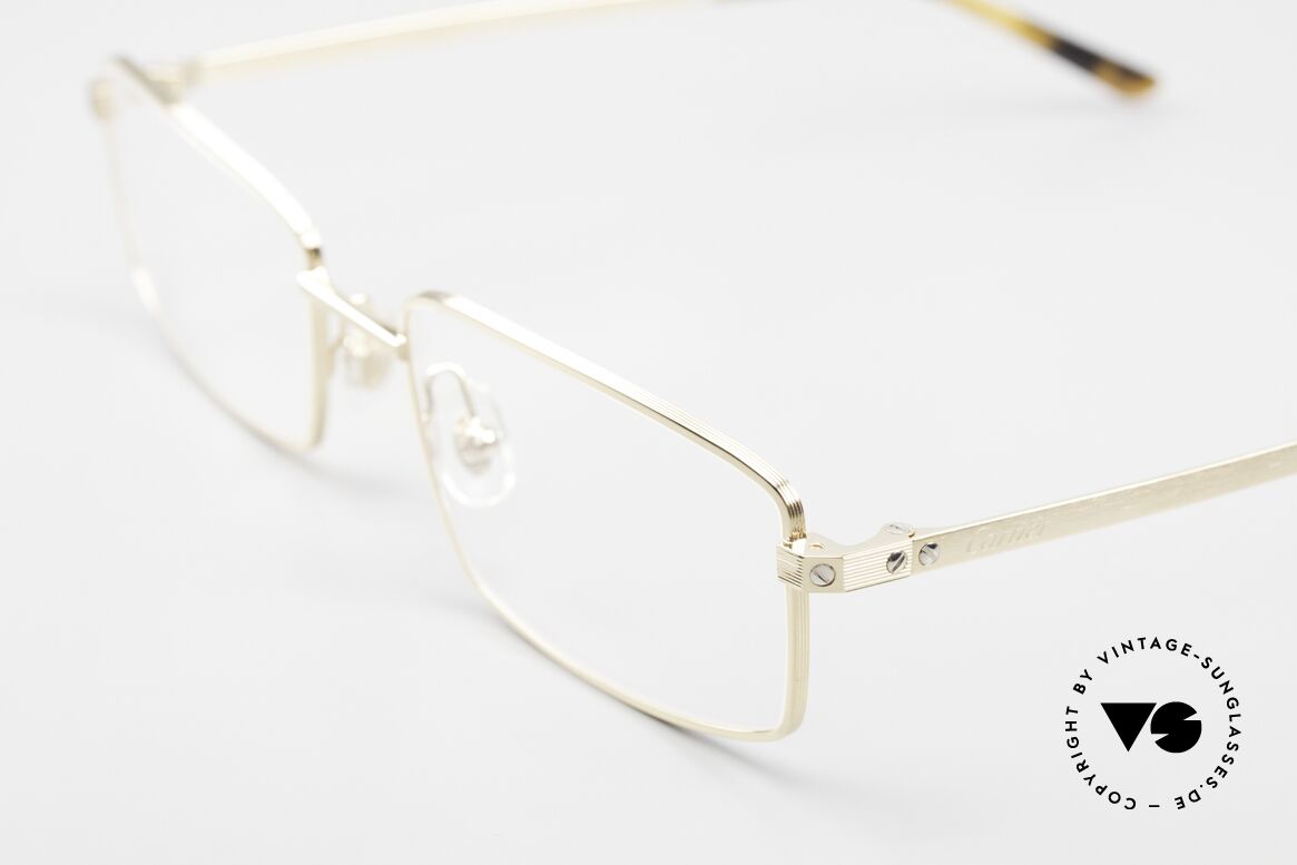 Cartier Santos De Eye00122 Luxus Brille Metall Herren, TOP-Qualität; komfortable Fassung; France made, Passend für Herren