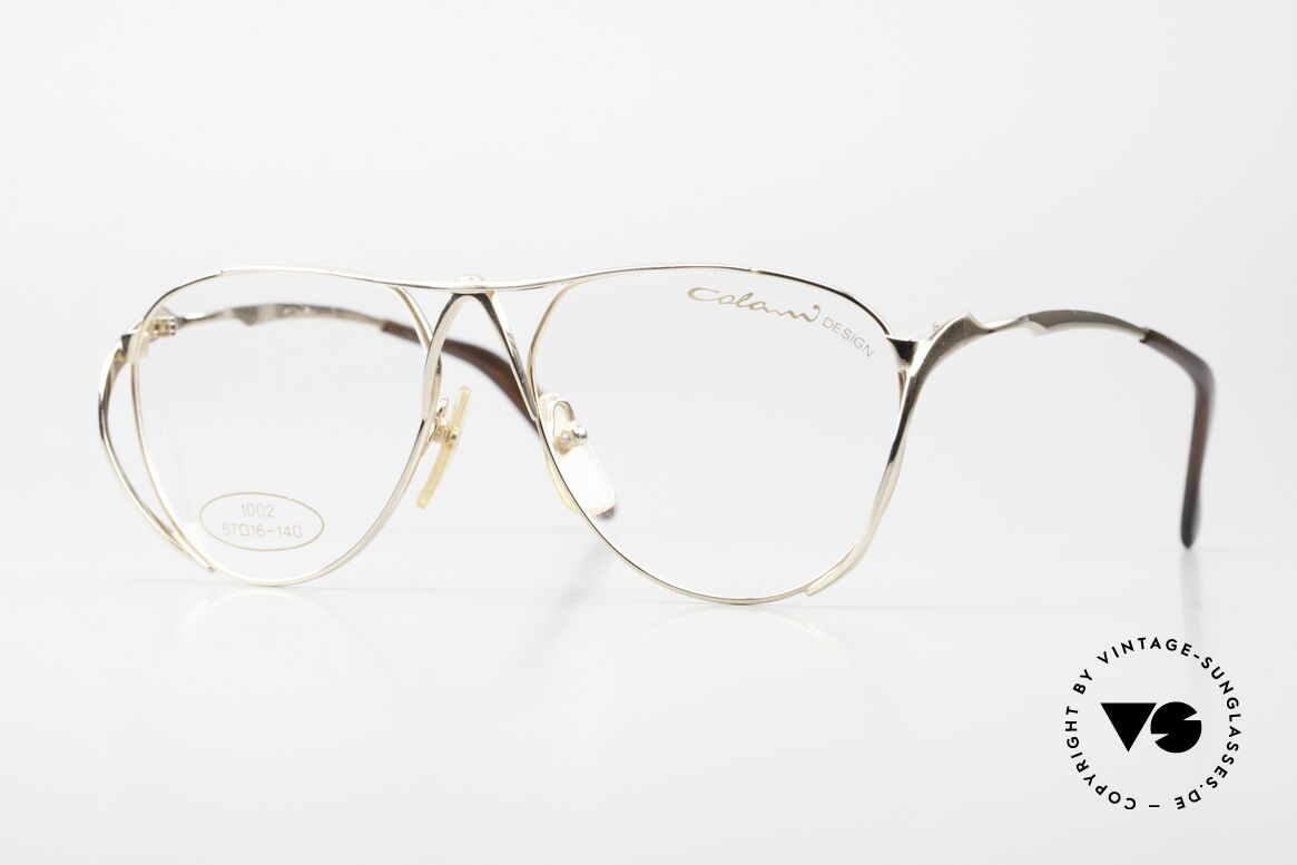 Colani 1002 Rare Designer Brille 80er, sehr auffällige Luigi COLANI Brille der 80er Jahre, Passend für Damen