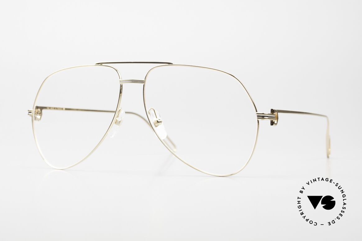 Cartier Première De Cartier Herrenbrille Pilot Vergoldet, Aviator Herren-Brillenfassung von CARTIER, Passend für Herren