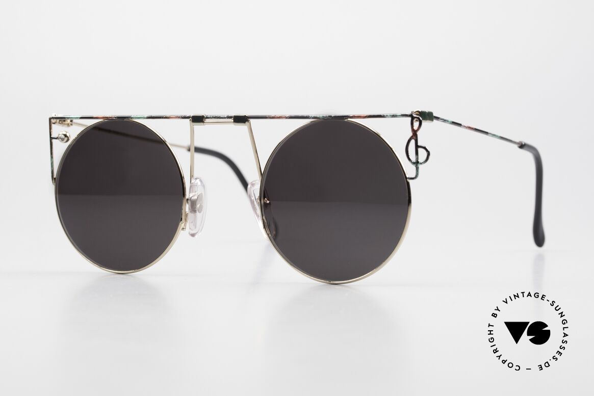 Casanova MTC 8 Kunst Sonnenbrille 90er, runde 90er Casanova vintage Kunst-Sonnenbrille, Passend für Herren und Damen