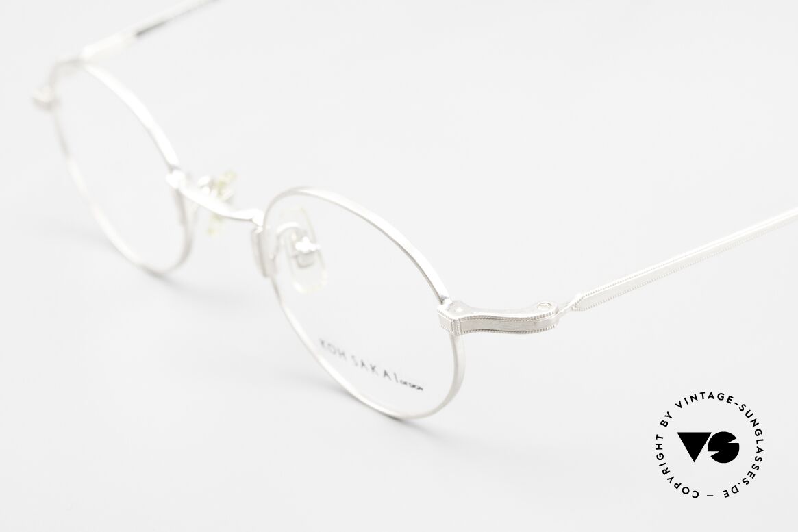 Koh Sakai KS9700 Runde Brille Titanium 90er, aus dem gleichen Werk wie Oliver Peoples und Eyevan, Passend für Herren und Damen