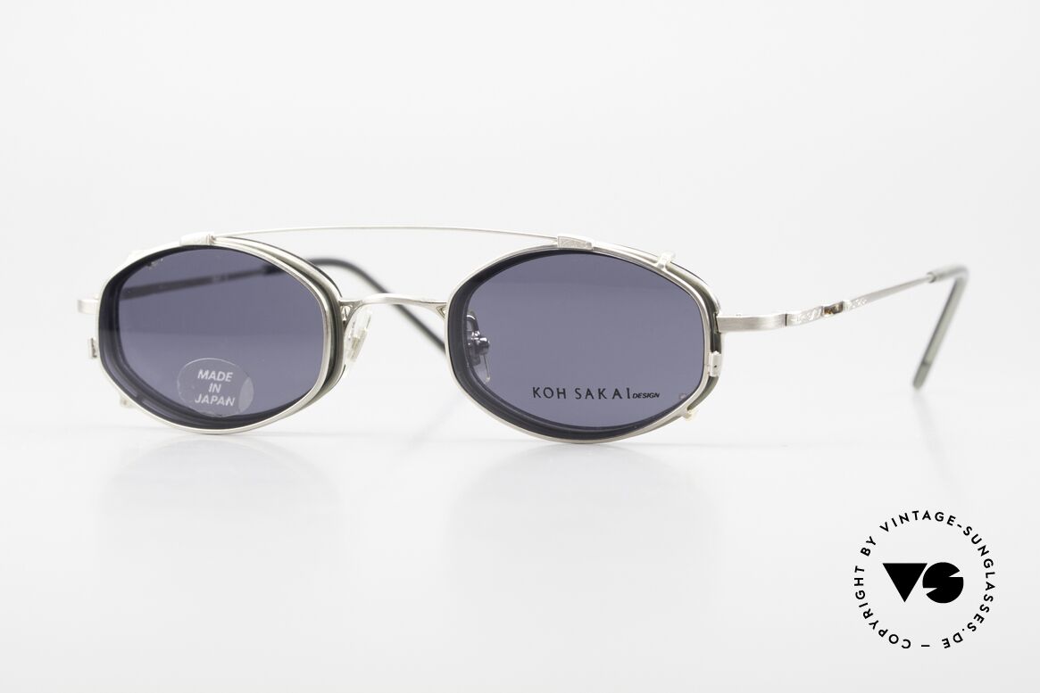 Koh Sakai KS9836 Clip On Titanium Brille 90er, vintage Titanium-Brille von Koh Sakai, Modell KS9836, Passend für Herren und Damen