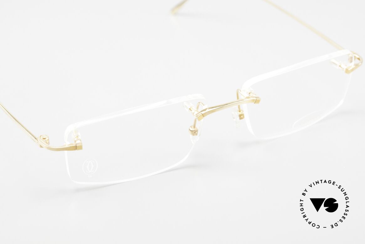 Cartier Precious Metal 18kt Echtgold Brille, die Fassung ist beliebig verglasbar (auch Gleitsicht), Passend für Herren und Damen