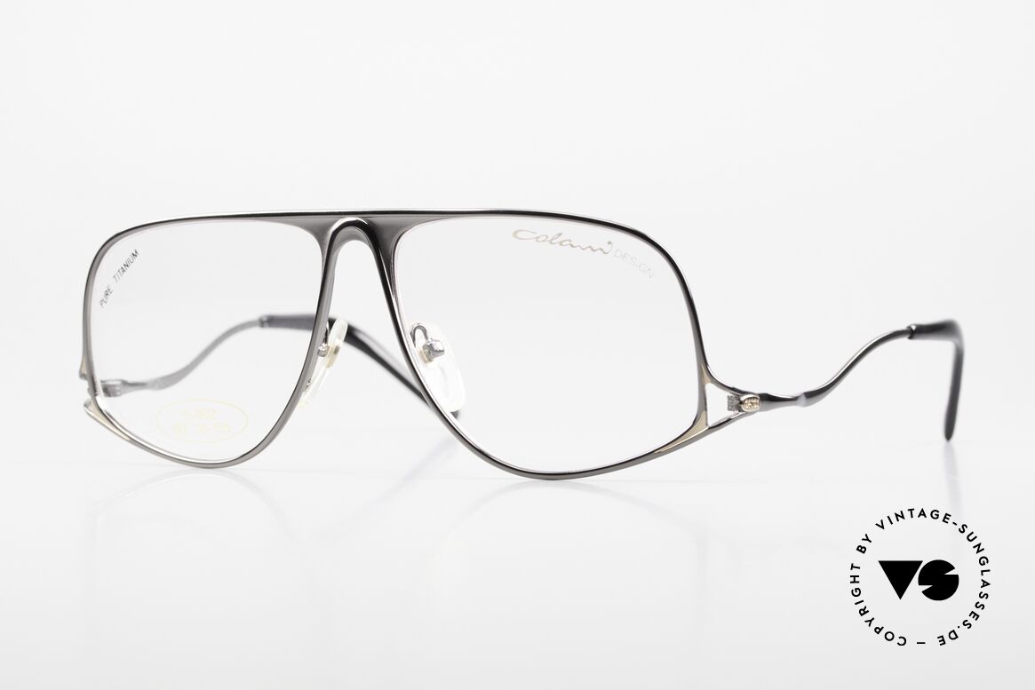 Colani 15-902 Pure Titanium 80er Brille, rare Colani Brille 15-902, Größe 60-15, Pure Titanium, Passend für Herren