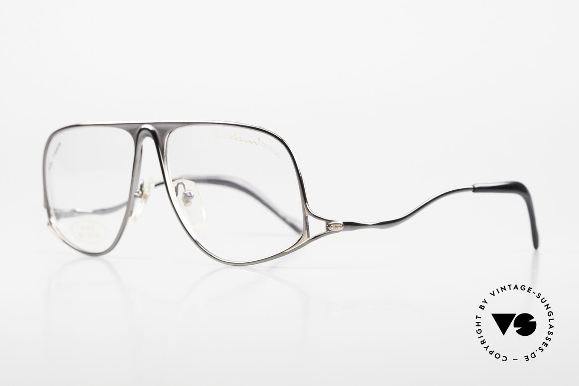 Colani 15-902 Pure Titanium 80er Brille, edel verarbeiteter Rahmen mit geschwungenen Bügeln, Passend für Herren
