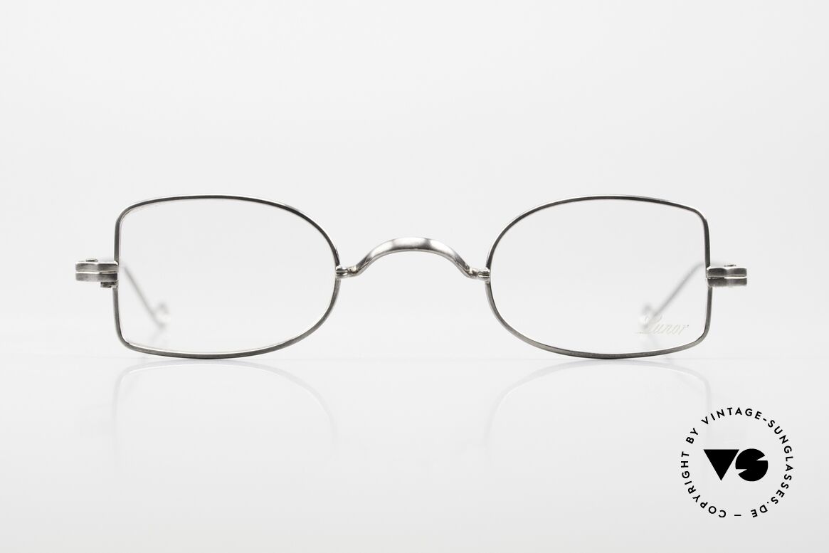 Lunor II 09 Vintage Brille Antik Silber, zeitloser Klassiker aus Deutschland, ANTIK-SILBER, Passend für Herren und Damen