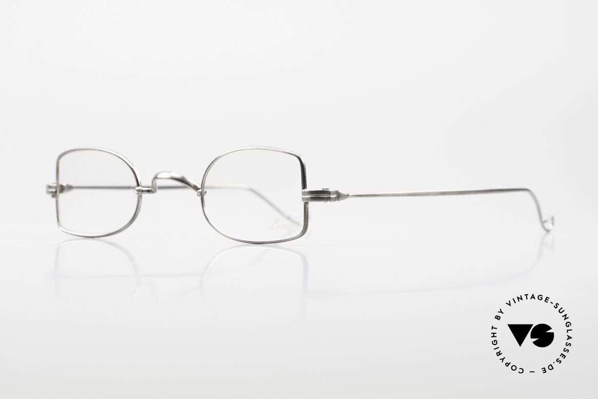 Lunor II 09 Vintage Brille Antik Silber, Brillendesign in Anlehnung an frühere Jahrhunderte, Passend für Herren und Damen