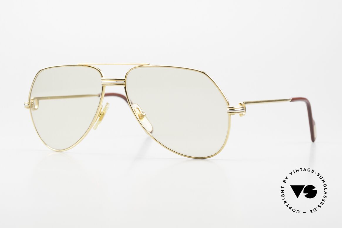 Cartier Vendome LC - S Automatikglas Sonnenbrille, Vendome = das berühmteste Brillendesign von CARTIER, Passend für Herren und Damen