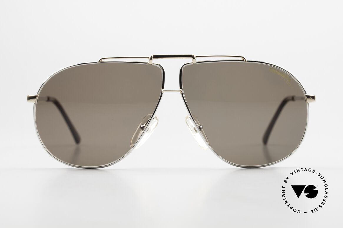 Carrera 5312 Rare Sonnenbrille Von 1987, alte 80er Jahre Carrera Sonnenbrille in Pilotenform, Passend für Herren