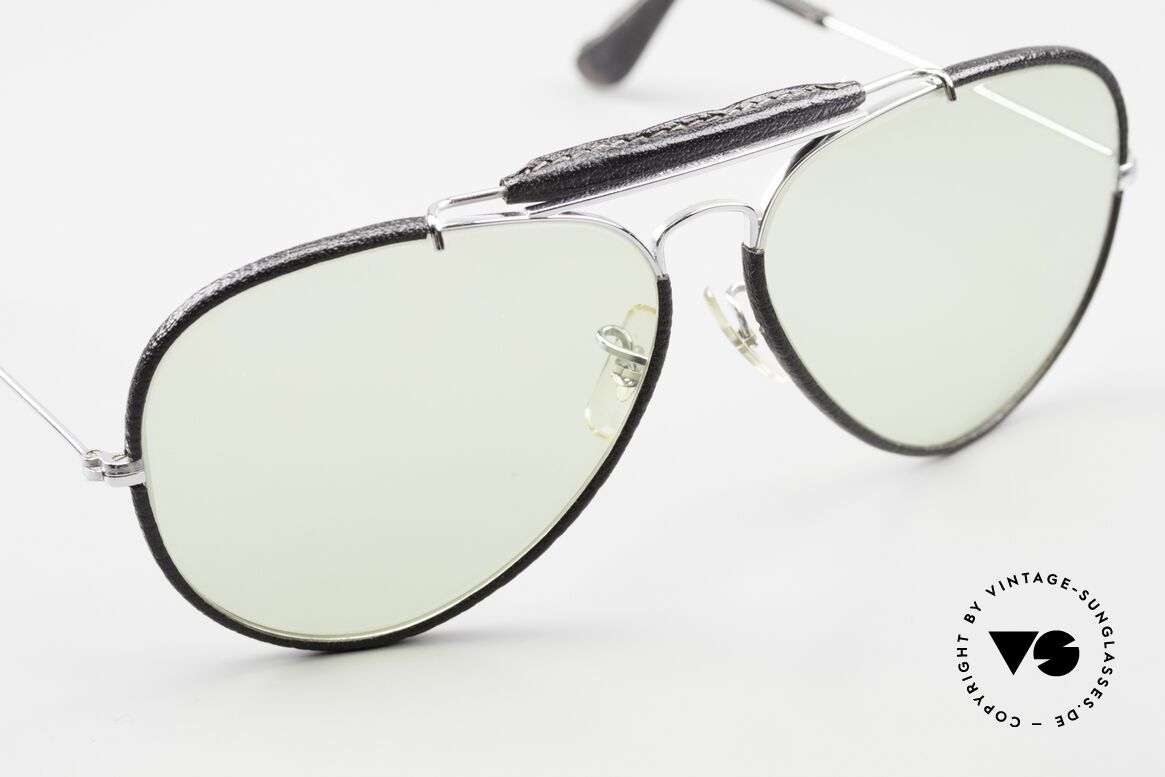Ray Ban Outdoors II Leathers Lederbrille Mit Automatikglas, ungetragenes Exemplar; inzwischen ein Sammlerstück, Passend für Herren