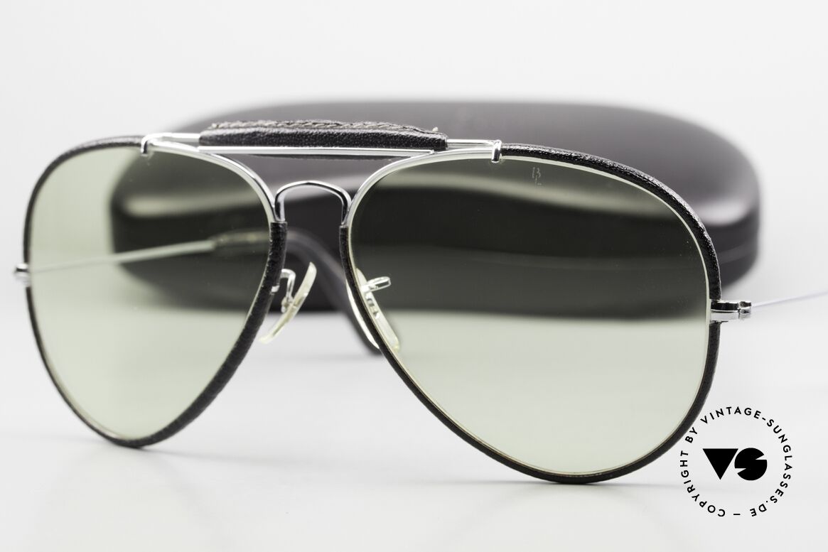 Ray Ban Outdoors II Leathers Lederbrille Mit Automatikglas, Größe: large, Passend für Herren