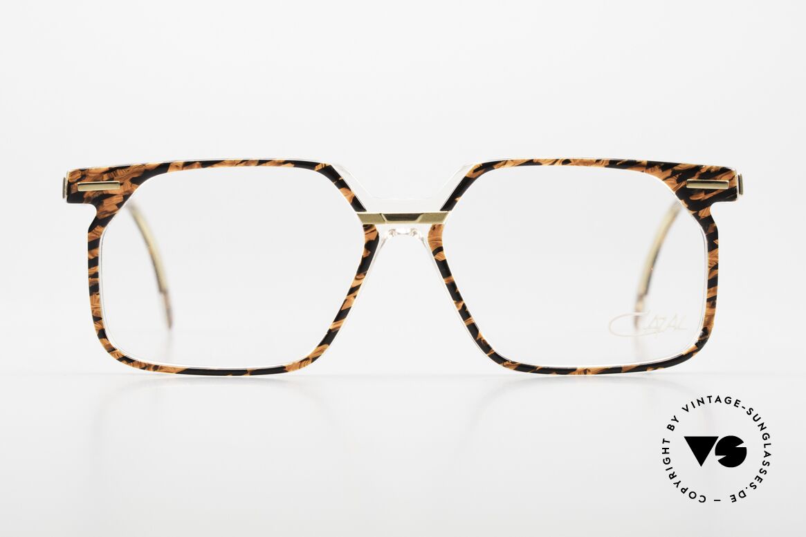Cazal 646 Alte Original-Designer Brille, komplexe Muster im semi-transparenten Acetat, Passend für Herren