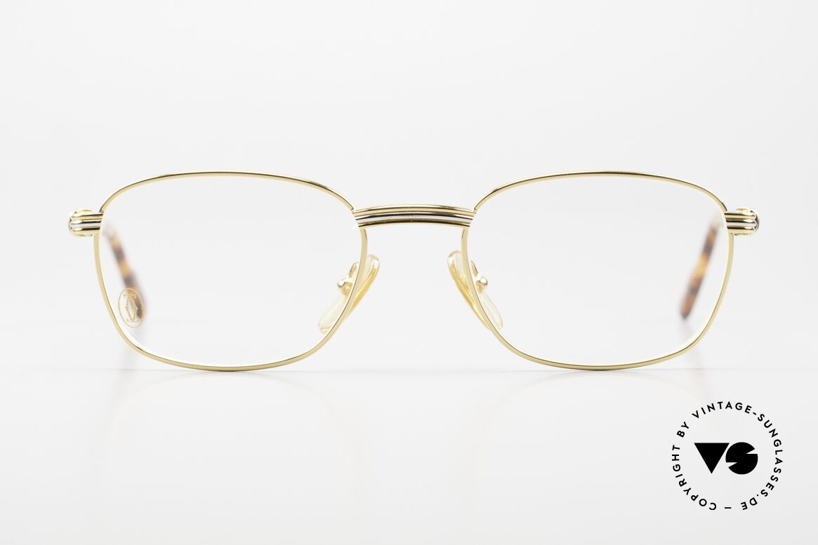 Cartier Aube - S 90er Brille Klassisch Eckig, der Name sagt's schon: 'Aube' = Morgendämmerung, Passend für Herren