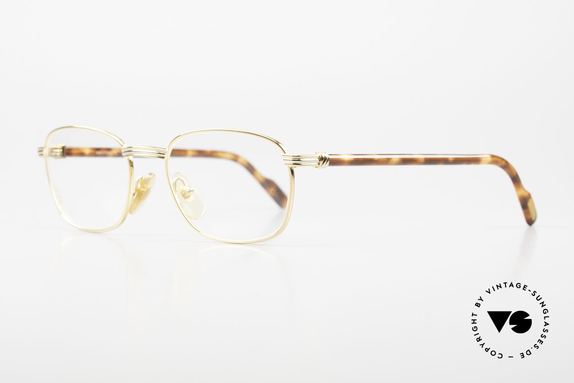 Cartier Aube - S 90er Brille Klassisch Eckig, altes Original in Top-Qualität und zeitlosem Design, Passend für Herren