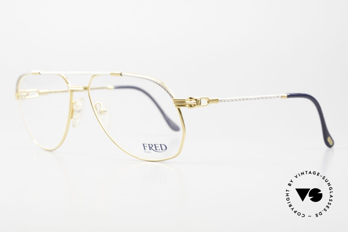 Fred America Cup - M Segler Brille In Medium Size, einmalige Designersonnenbrille aus den 80er Jahren, Passend für Herren