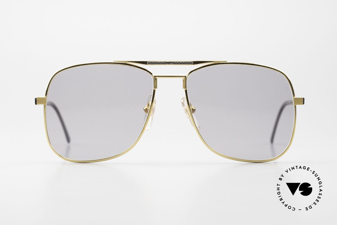 Dunhill 6038 Gold-Plated Titanium Brille 80er, 80er Dunhill Titan-Sonnenbrille mit 925 Sterling Silber, Passend für Herren