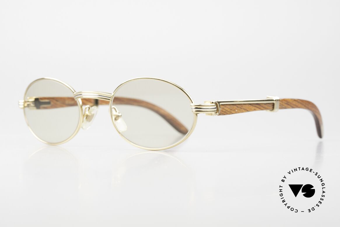 Cartier Sully Automatik Mineral Gläser, kostbare Rarität der teuren 'Precious Wood' Serie, Passend für Herren und Damen