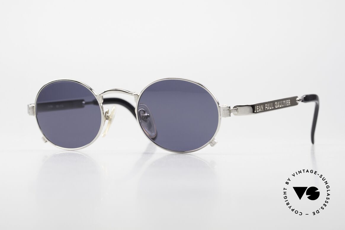 Jean Paul Gaultier 56-1173 Made in Japan Brille Von 1996, ovale 90er Jean Paul Gaultier Designer-Sonnenbrille, Passend für Herren