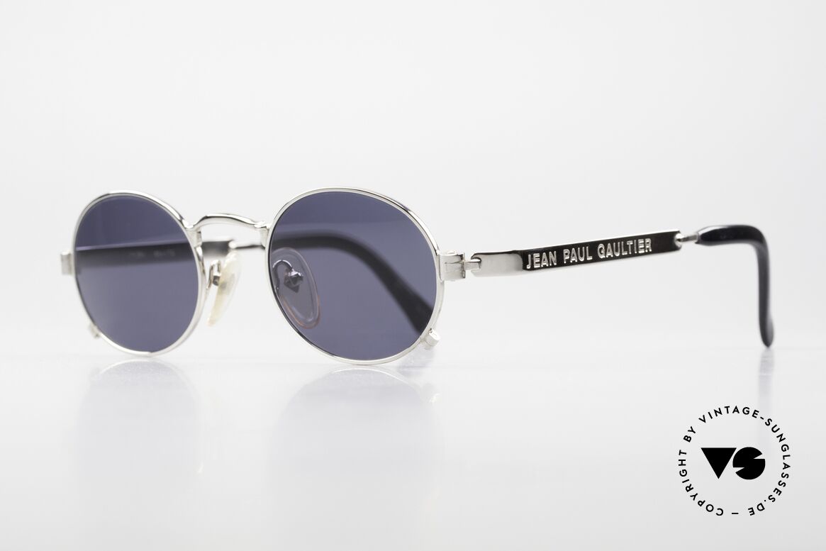 Jean Paul Gaultier 56-1173 Made in Japan Brille Von 1996, herausragende Qualität silber-chrome (made in Japan), Passend für Herren