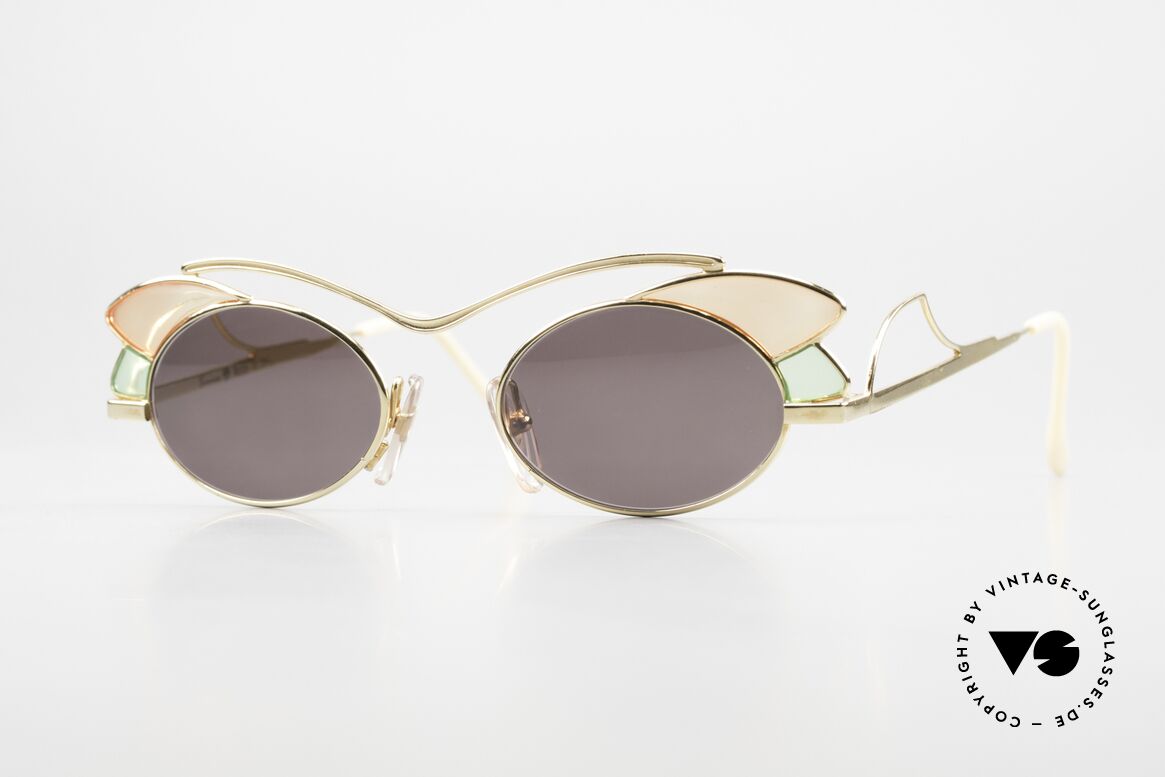 Casanova LC1 Vintage Sonnenbrille Damen, zauberhafte CASANOVA Damen-Sonnenbrille; 80er/90er, Passend für Damen