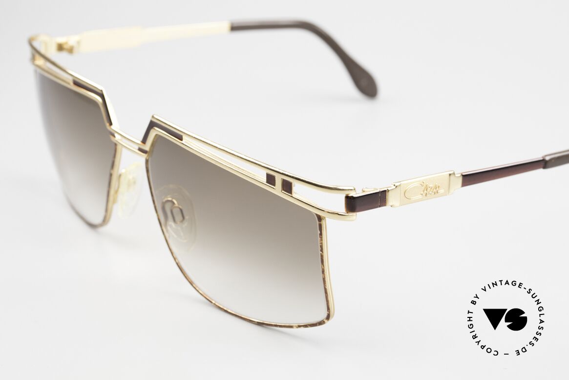 Cazal 957 80er West Germany Brille, Code 33 = braun gefleckt mit braunen Verlaufsgläsern, Passend für Herren und Damen