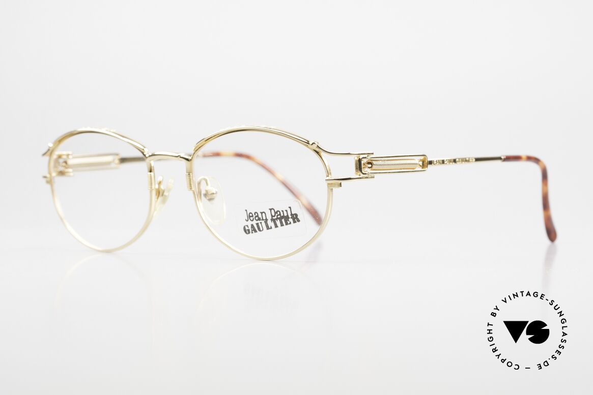 Jean Paul Gaultier 55-5109 Rare 2Pac Brille Von 1996, genialer Bügel-Klappmechanismus mit Sprungfedern, Passend für Herren und Damen