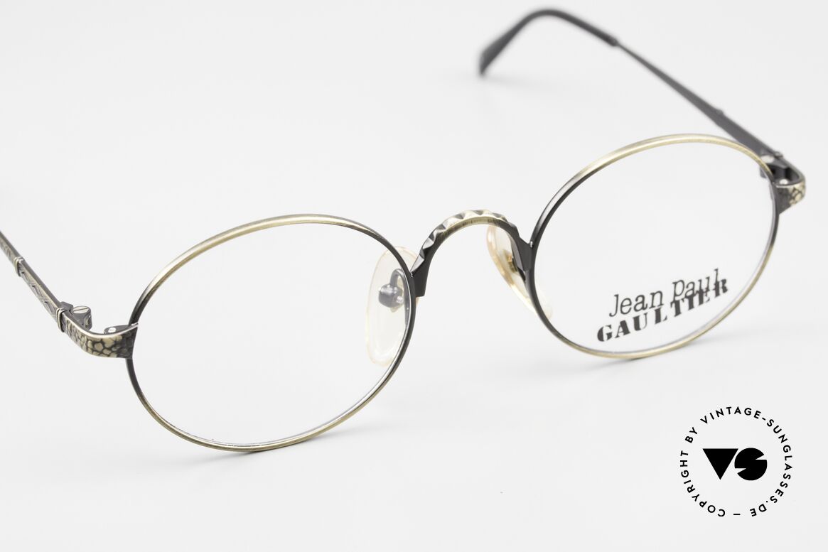 Jean Paul Gaultier 55-9672 Rare Ovale 90er JPG Fassung, KEINE RETRObrille, sondern ein 90er JPG Original!, Passend für Herren und Damen