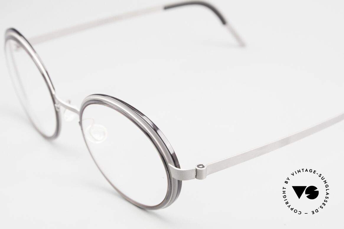 Lindberg 9732 Strip Titanium Damenbrille Designer Rund, kann schon jetzt als 'vintage Lindberg' tituliert werden, Passend für Damen