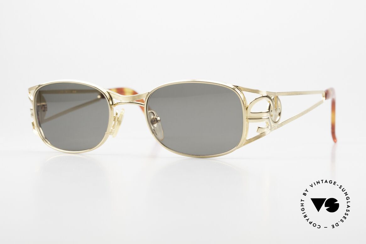 Jean Paul Gaultier 58-5101 22kt Vergoldet Made In Japan, edle Jean Paul GAULTIER 90er Designer-Sonnenbrille, Passend für Herren und Damen