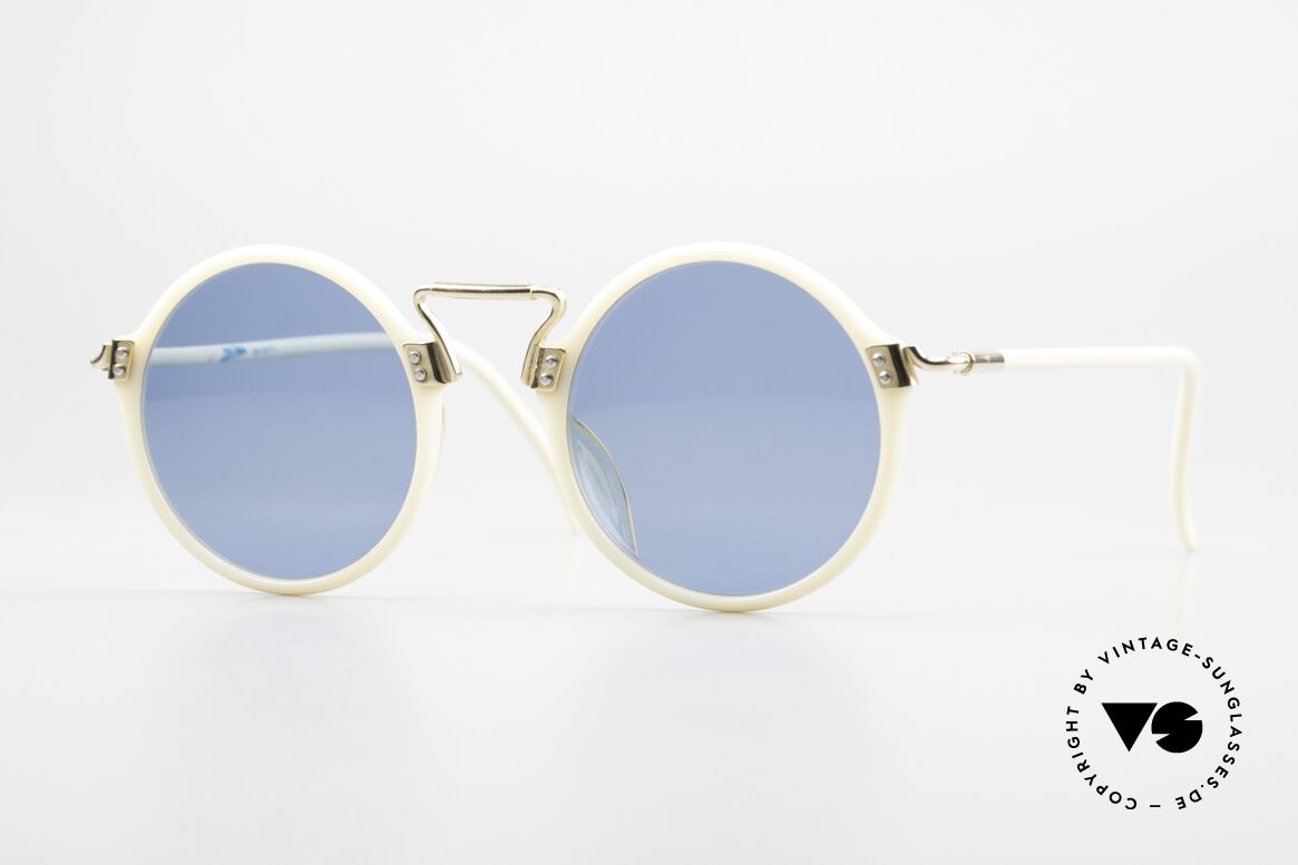 Jean Paul Gaultier 56-9271 Designer Sonnenbrille Rund, 90er Jahre Jean Paul Gaultier Designersonnenbrille, Passend für Herren und Damen