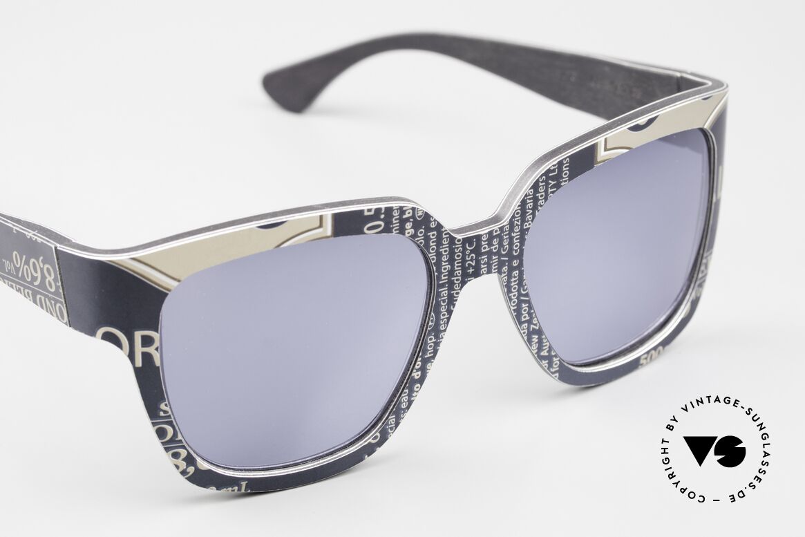 W-Eye YS102 Holzbrille aus Italien, LIMITED EDITION mit verspiegelten Sonnengläsern, Passend für Herren und Damen