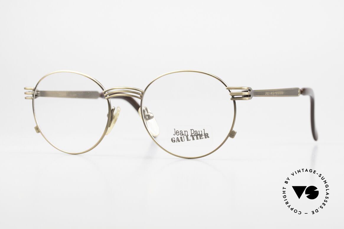 Jean Paul Gaultier 55-3174 Designer Vintage Brille 90er, hochwertige & kreative Jean Paul Gaultier Sonnenbrille, Passend für Herren und Damen