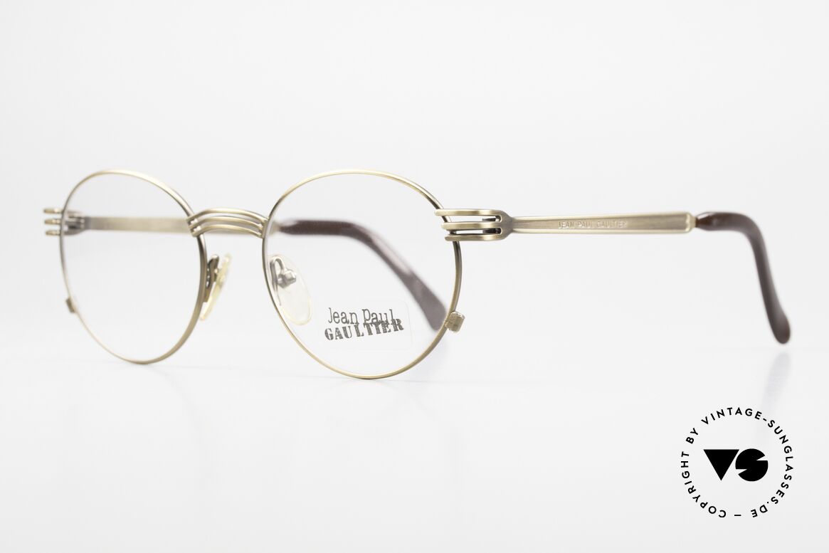Jean Paul Gaultier 55-3174 Designer Vintage Brille 90er, enorm qualitative Brillenfassung; absolute Top-Qualität, Passend für Herren und Damen