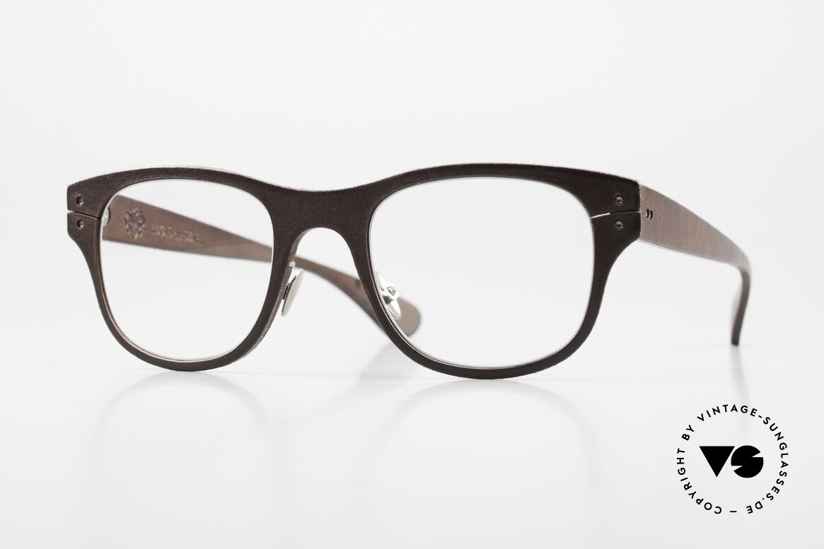 Lucas de Stael Minotaure SM 02 Luxusbrille Echt Kalbsleder, LUCAS de STAËL, Minotaure SM02, Gr. 47/23, col 02, Passend für Herren