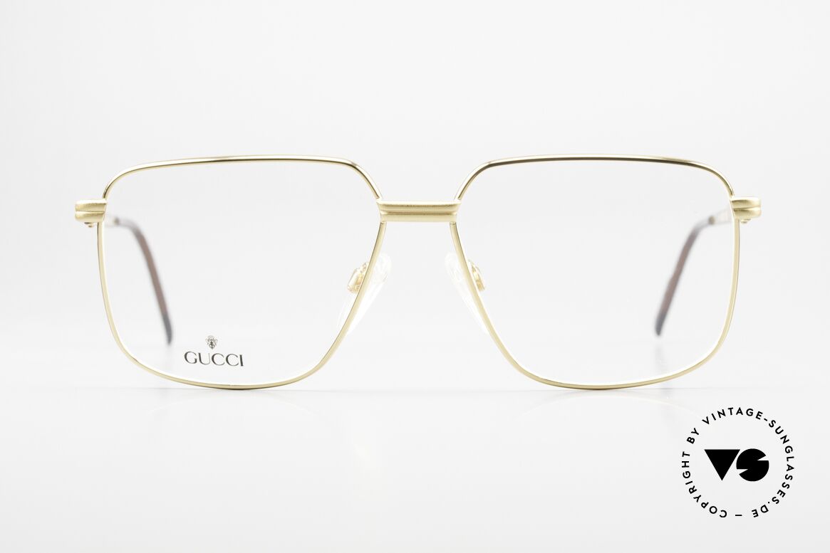 Gucci 1216 Edle 80er Luxus Herren Brille, mondäne vintage Designer-Herrenbrille von GUCCI, Passend für Herren