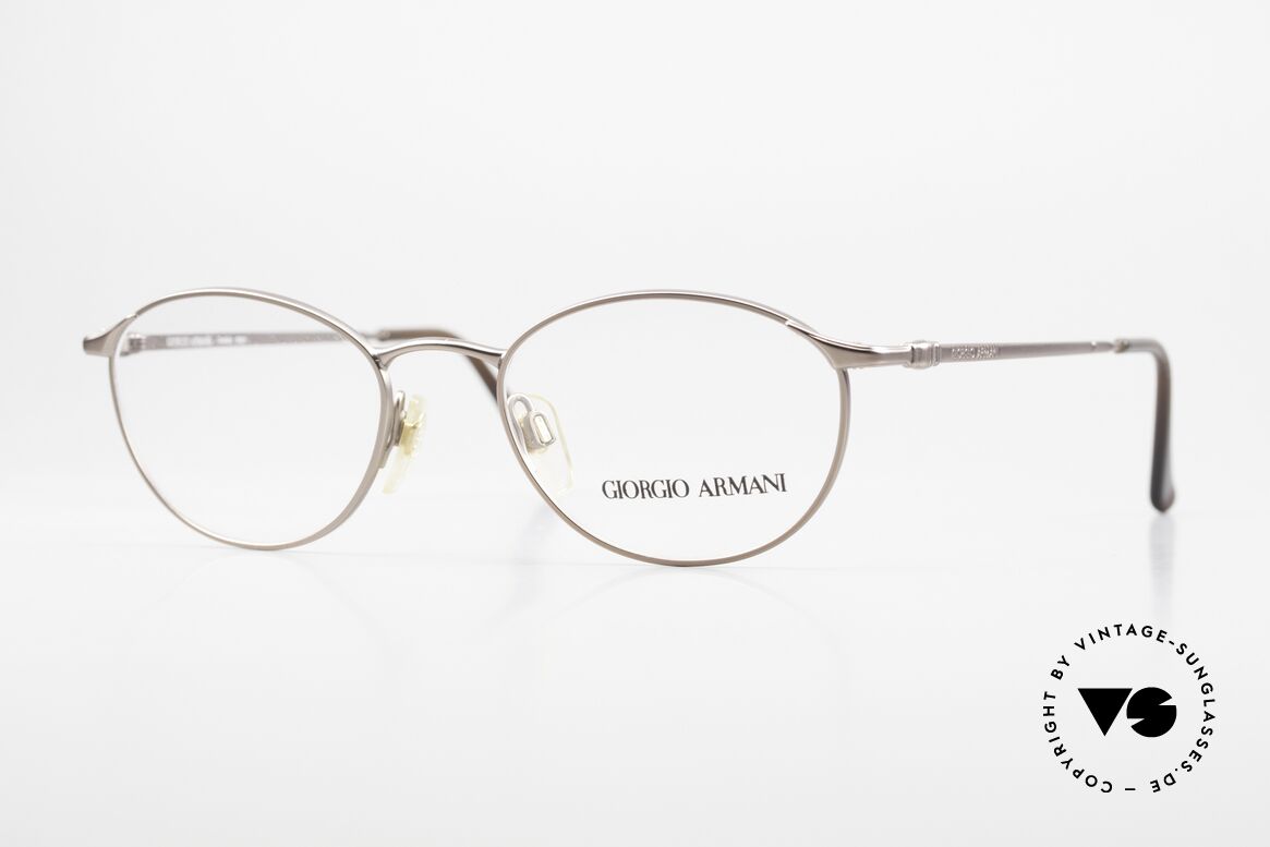 Giorgio Armani 188 Ovale Designerbrille 1990er, vintage Giorgio Armani Brillenfassung aus den 90ern, Passend für Damen
