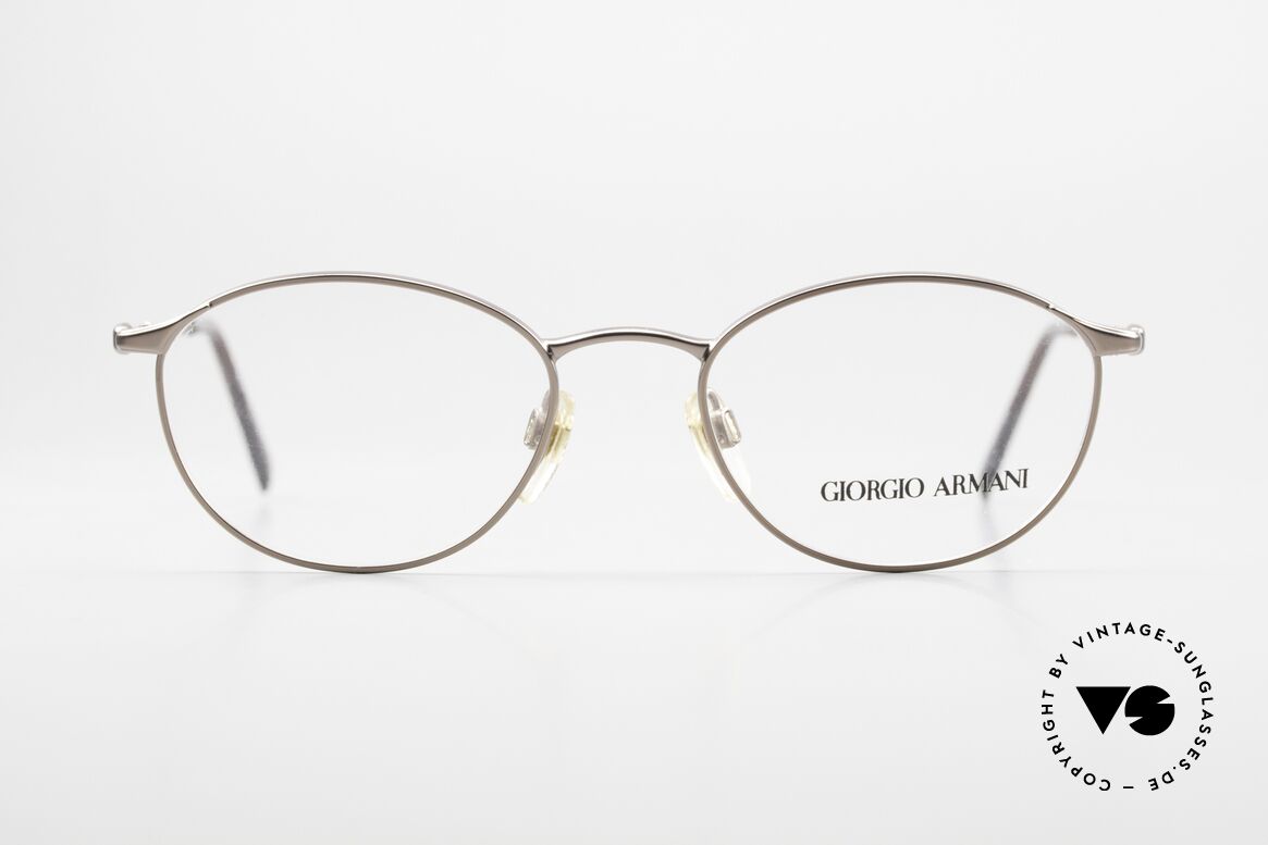 Giorgio Armani 188 Ovale Designerbrille 1990er, fühlbare Spitzen-Qualität in Größe 49/18; Damenbrille, Passend für Damen